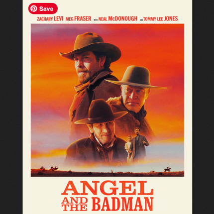 movie poster for the remake of the classic western Angel and the Badman