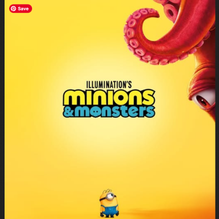 movie poster for minions vs monsters