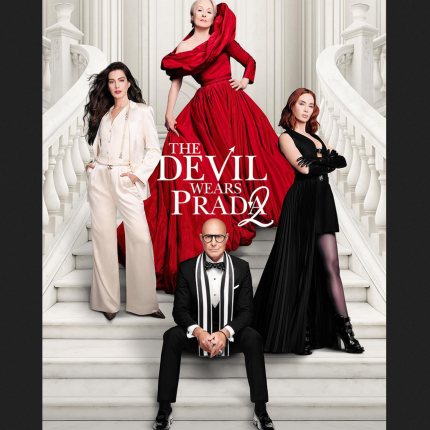 Movie poster for The Devil Wears Prada 2. Meryl Streep, Anne Hathaway